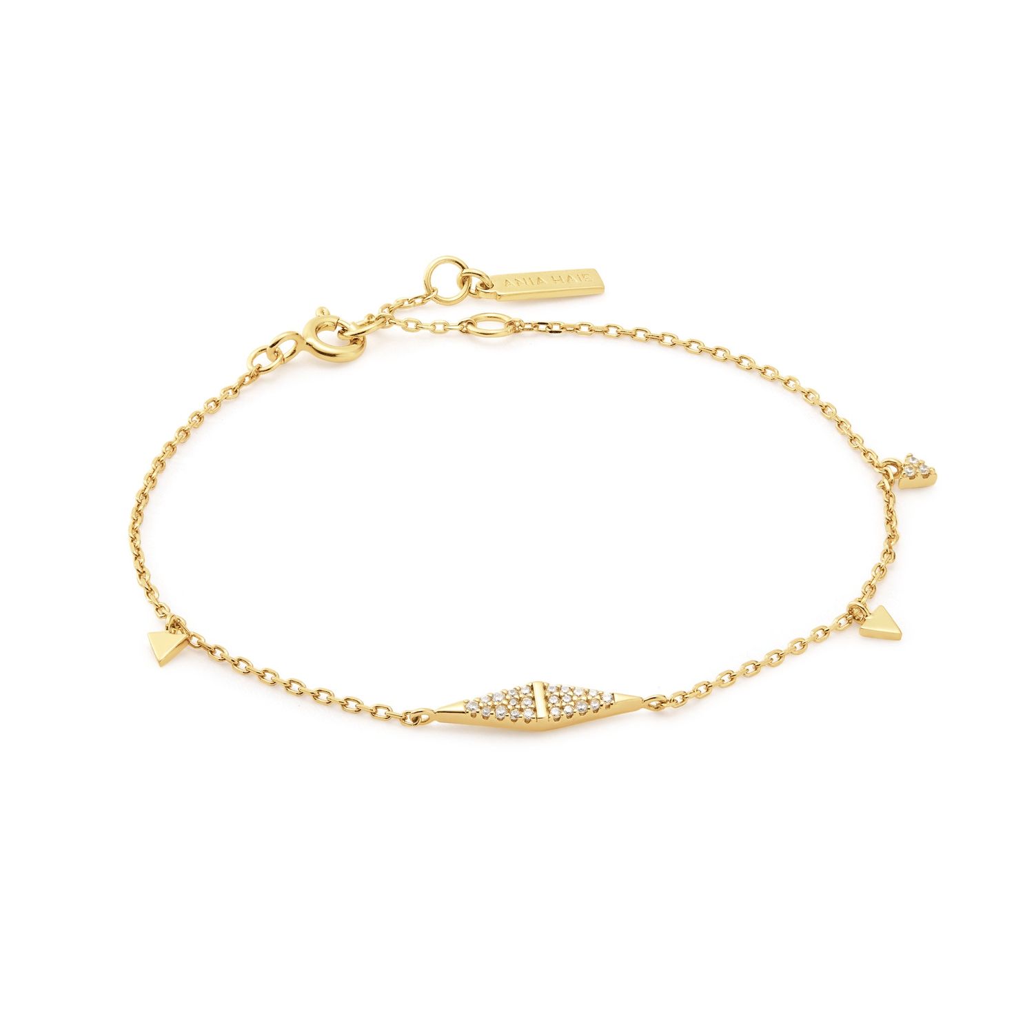 GOLD GEOMETRIC CHAIN BRACELET