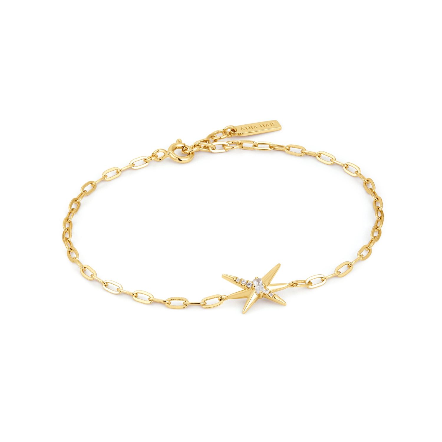 GOLD SPIKE CHAIN BRACELET