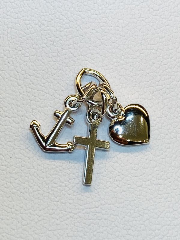 Hanger Geloof/hoop/liefde zilver