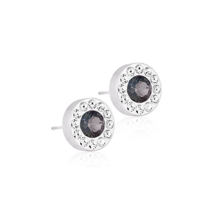ST Brilliance Halo 8 mm, Crystal/black diamond
