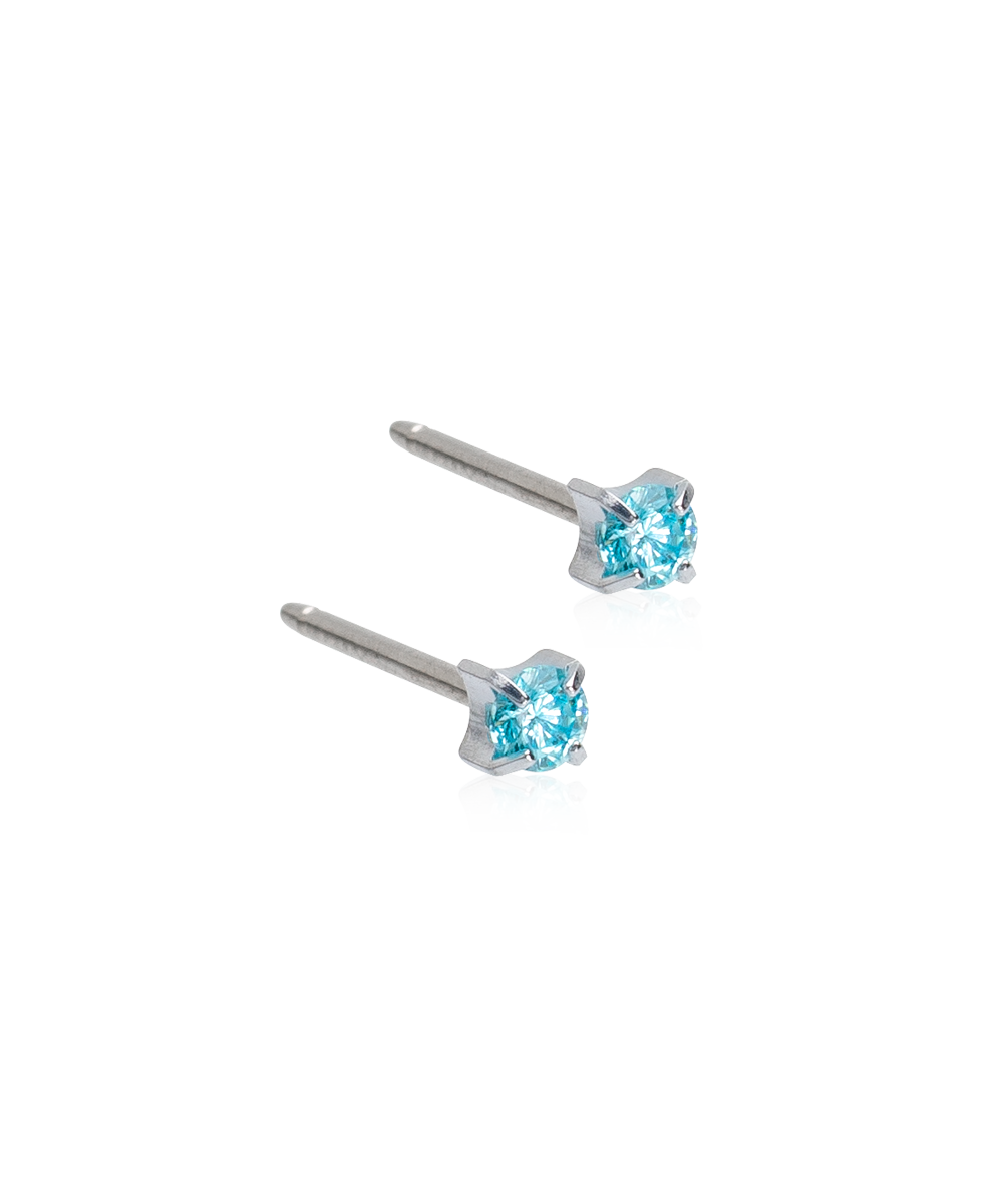ST Tiffany 3 mm, CZ Aquamarine