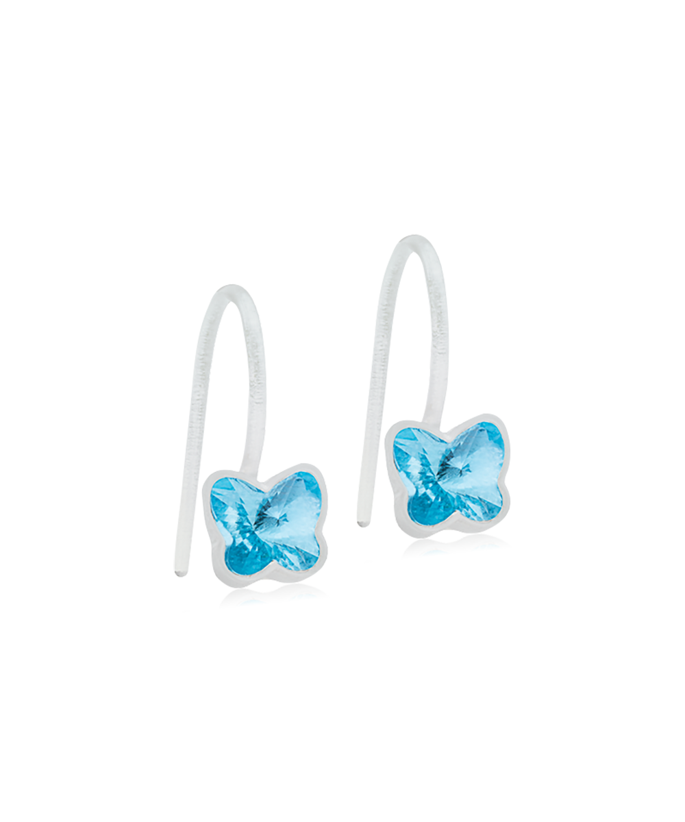 MP Pendant Fixed Butterfly 5 mm, Aquamarine