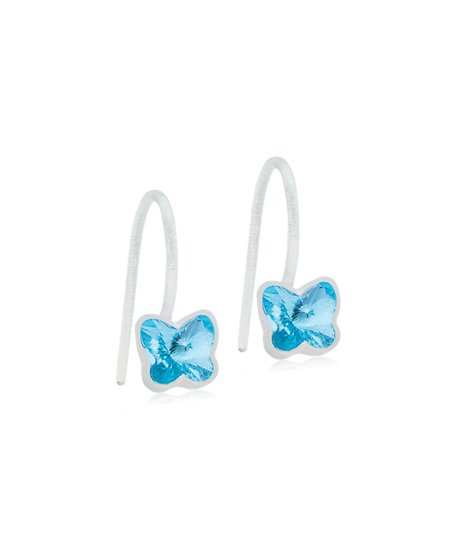 MP Pendant Fixed Butterfly 5 mm, Aquamarine