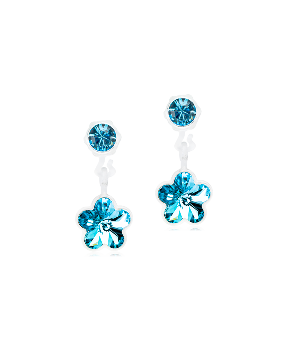 MP Pendant Flower 4/6 mm, Aquamarine