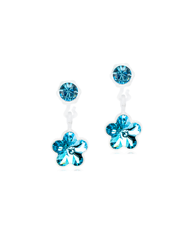 MP Pendant Flower 4/6 mm, Aquamarine