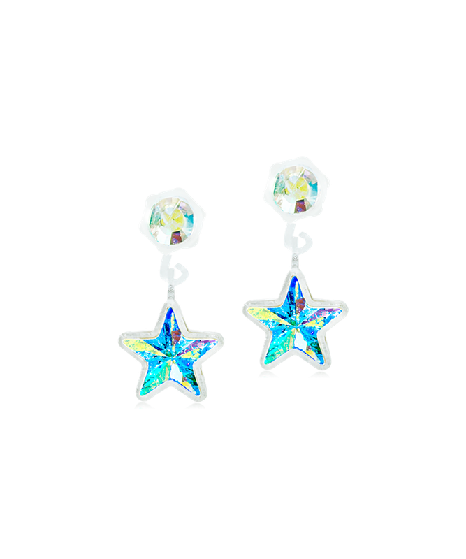 MP Pendant Star 4/6 mm, Rainbow