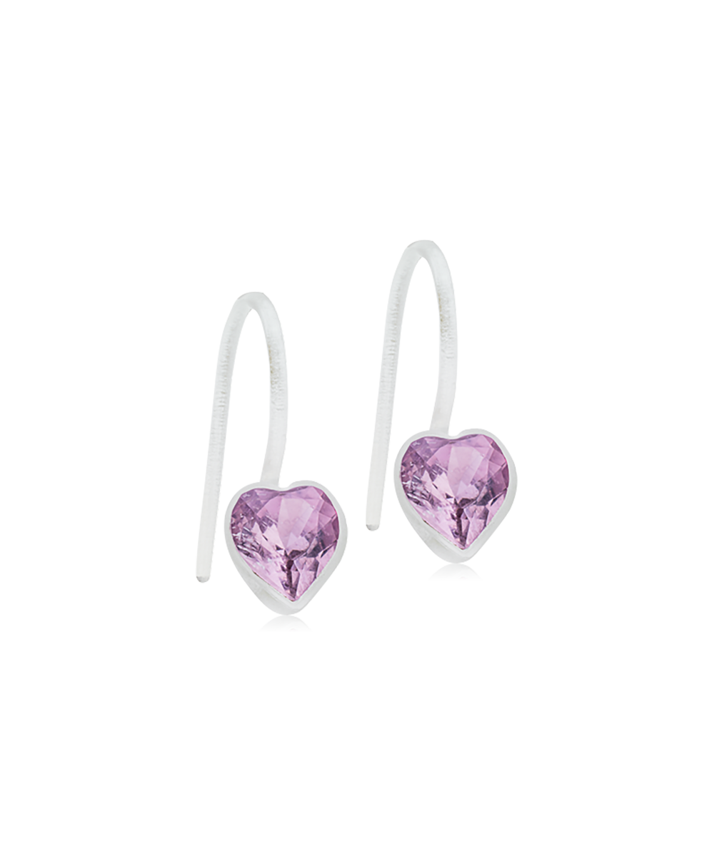 MP Pendant Fixed Heart 6 mm, Light amethyst