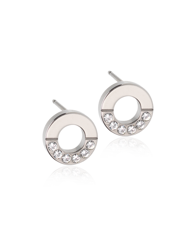NT Brilliance Puck Hollow Split 8 mm, Crystal