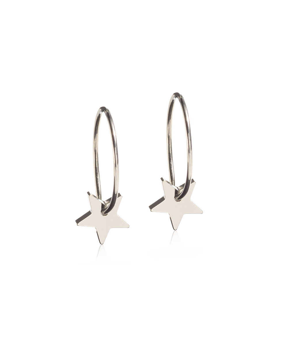 NT Ear Ring, Pendant Star 8 mm