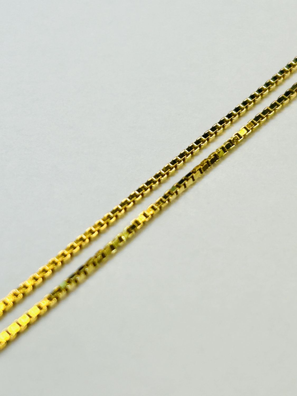 Box ketting Verguld L40