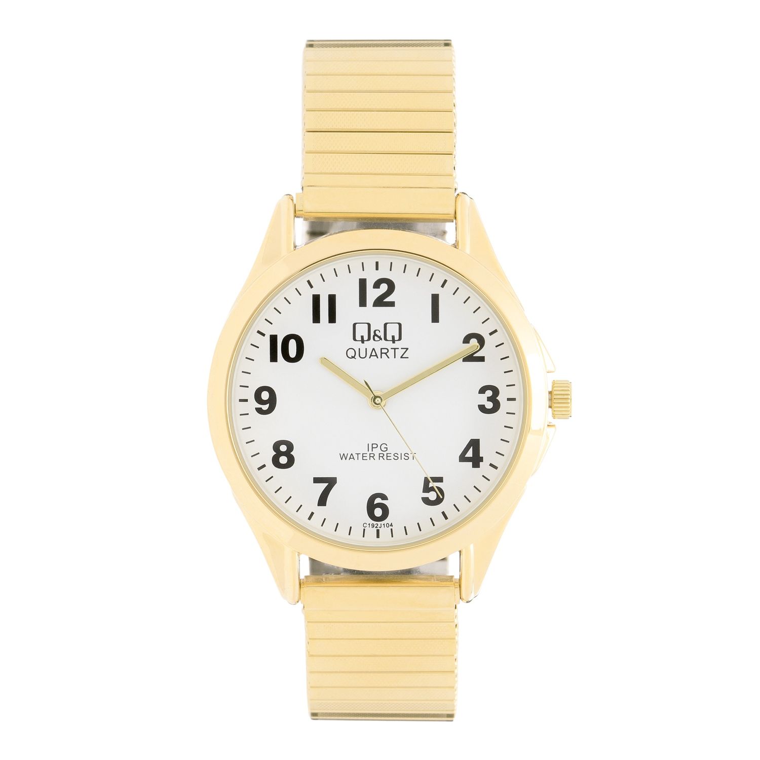 Q&amp;Q horloge met rekband goudkleur C192J604Y