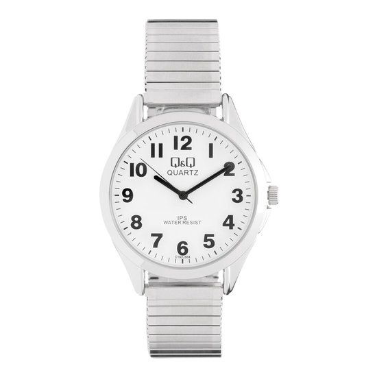 Q&amp;Q horloge met stalen rekband C192J804Y