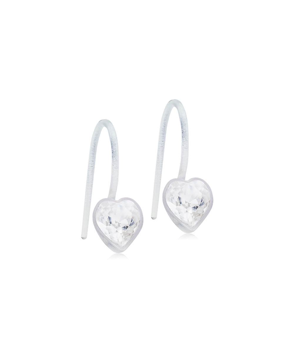 MP Pendant Fixed Heart 6 mm, Crystal