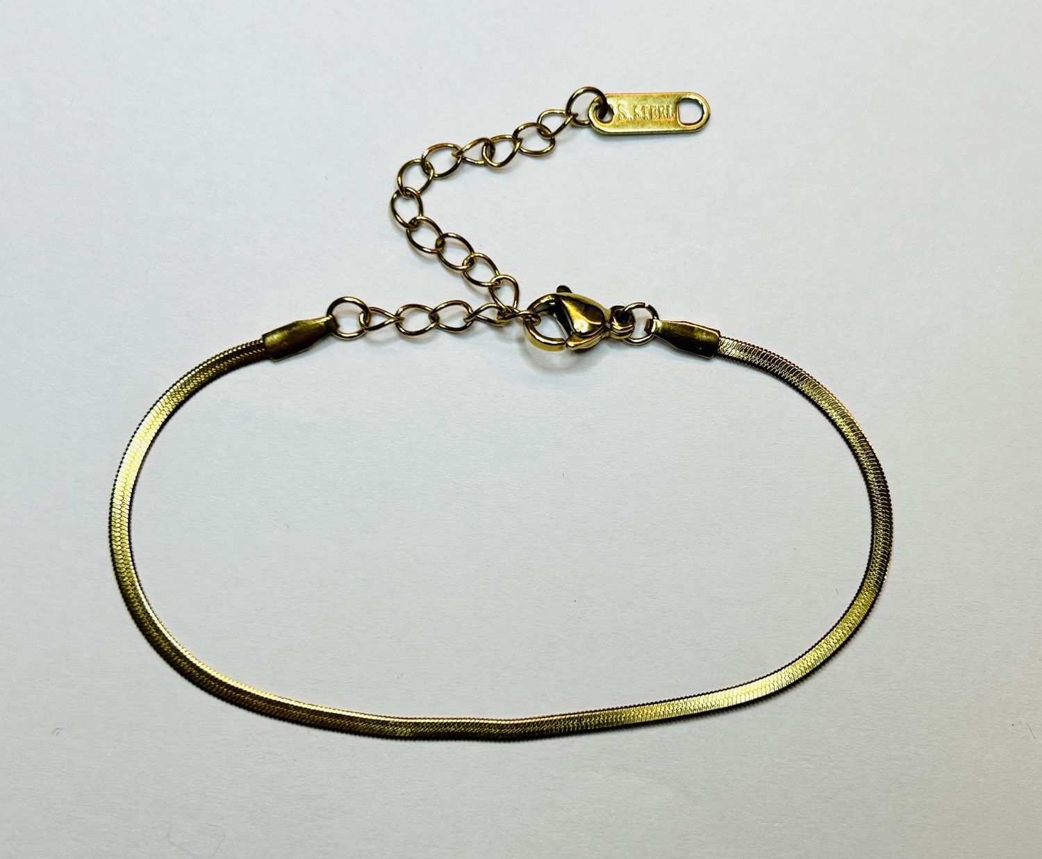 Armband platte snake 15cm+5