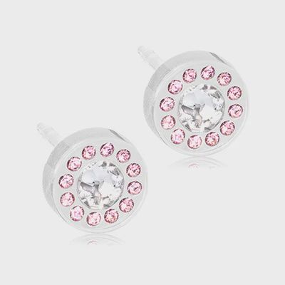 MP Brilliance Halo 6mm Light Rose/Crystal