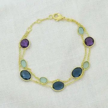 Armband Birte Blauw
