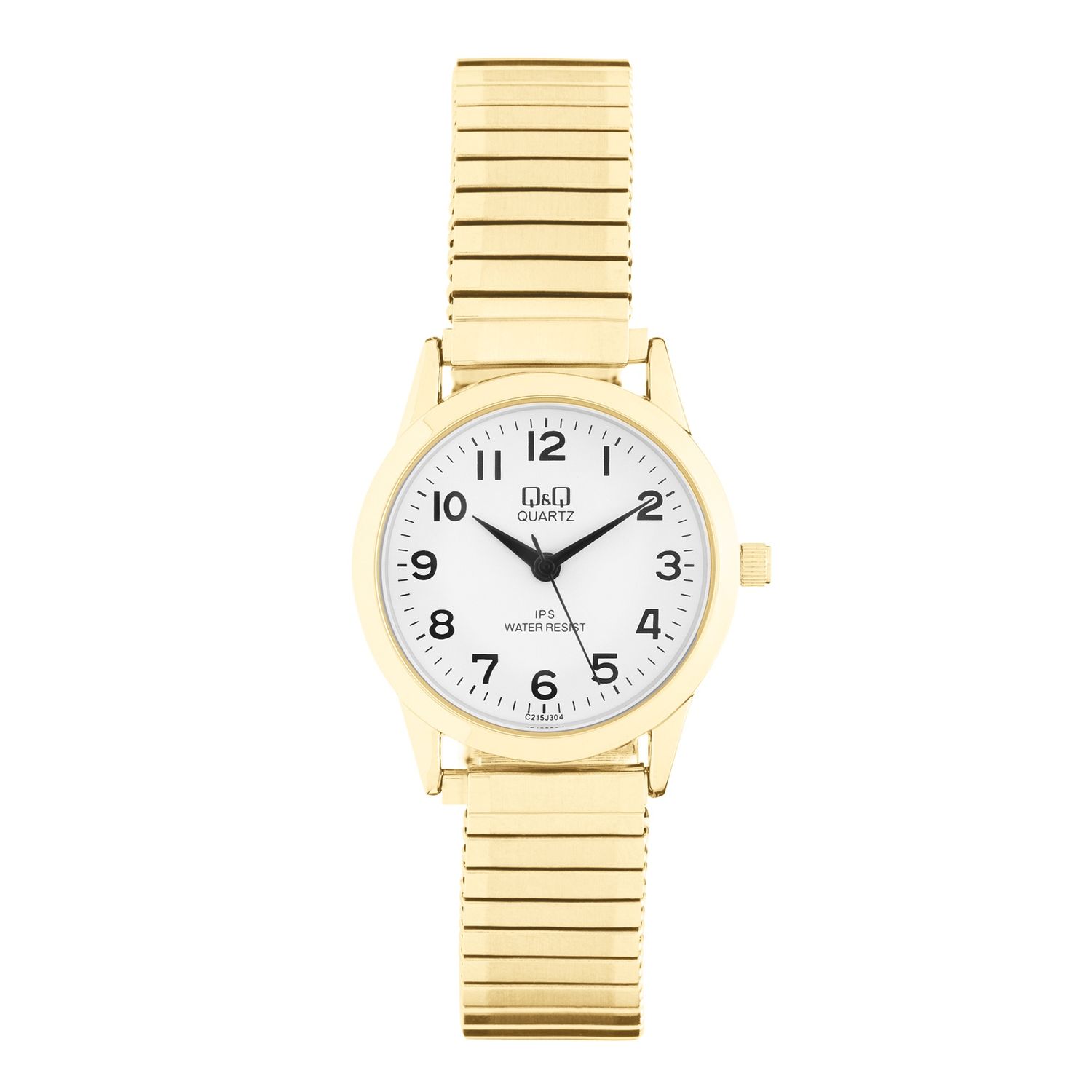 Q&amp;Q horloge met rekband goudkleur C215J604Y