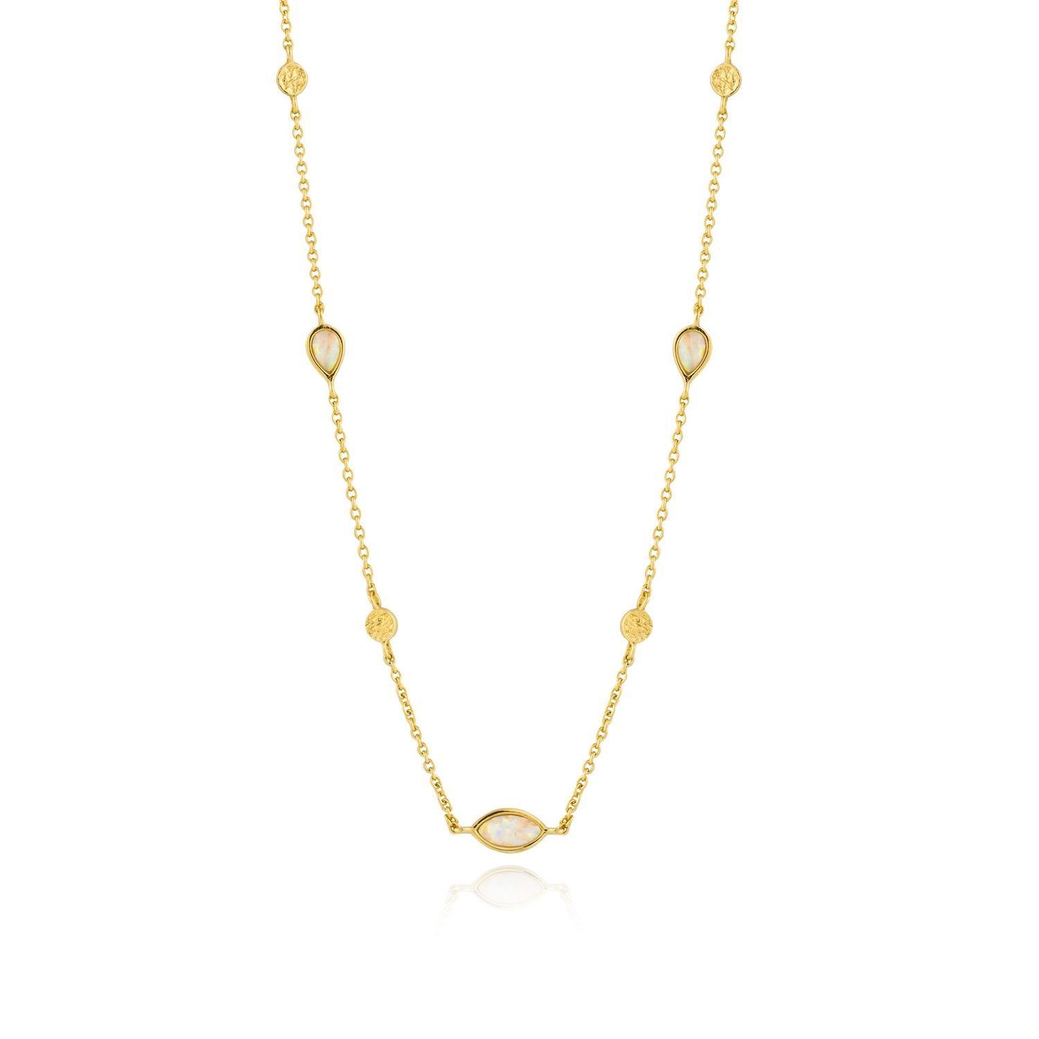 OPAL COLOUR NECKLACE Gold