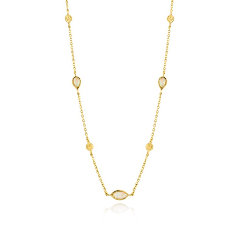 OPAL COLOUR NECKLACE Gold
