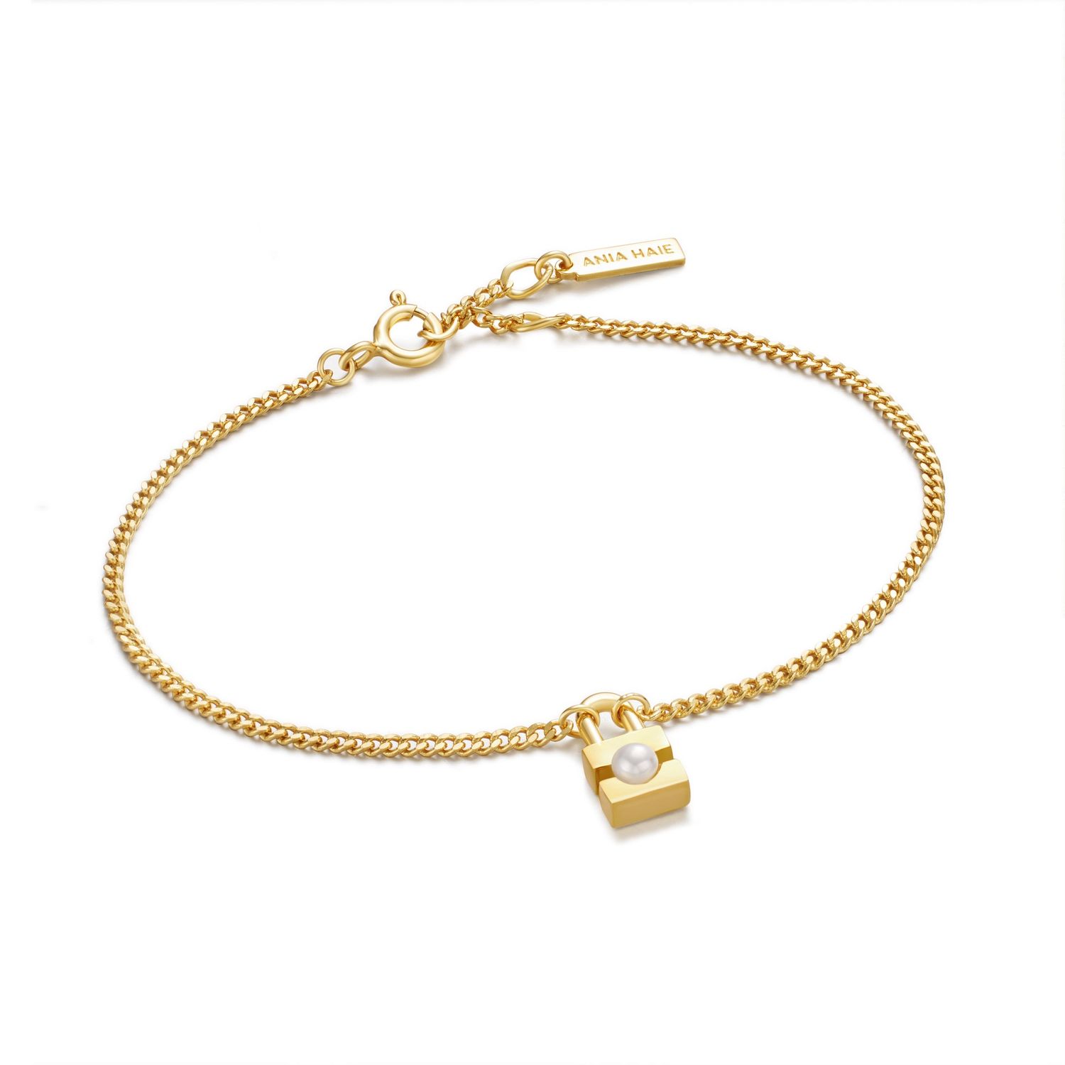 GOLD PEARL PAVE BRACELET