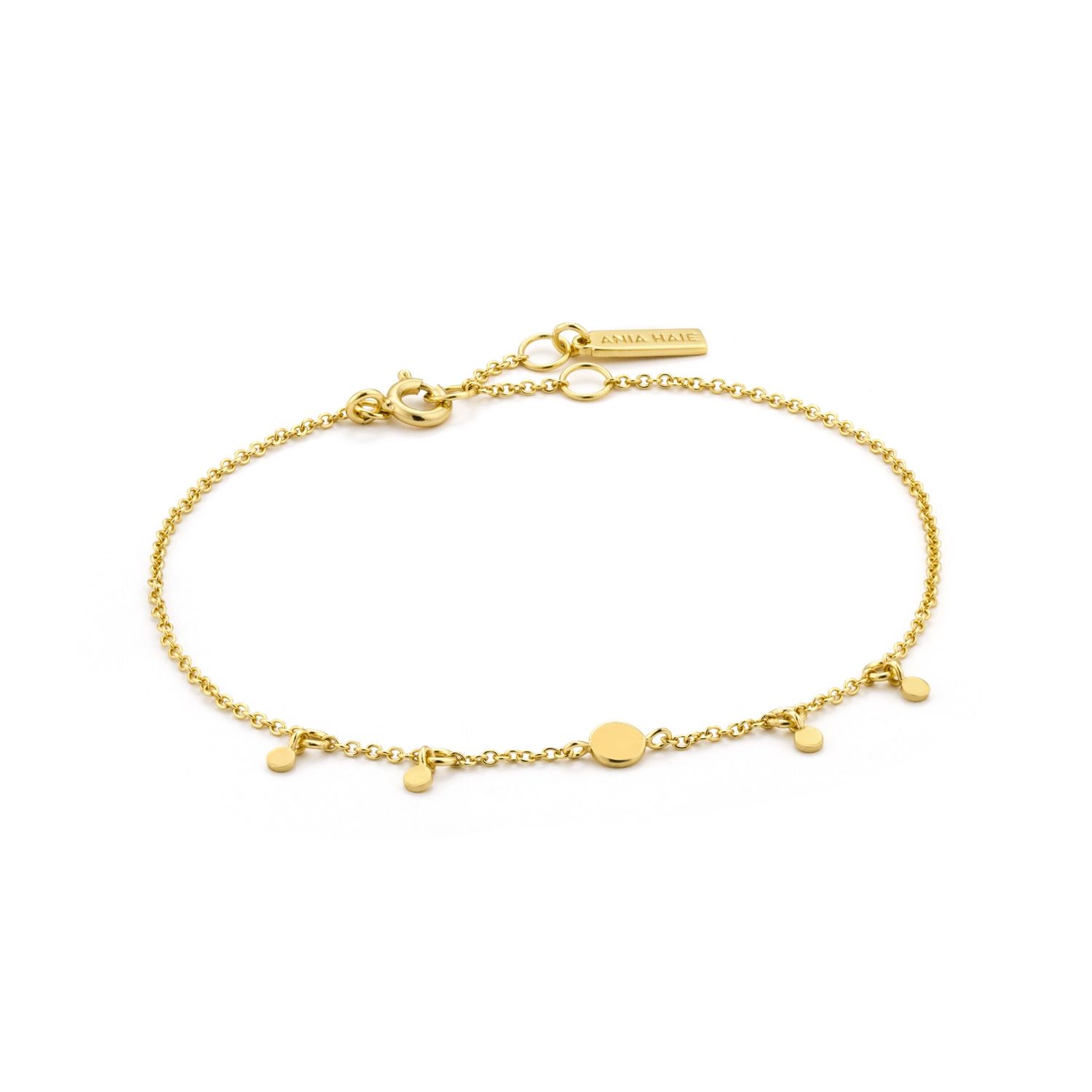 GEOMETRY DROP DISCS BRACELET Gold