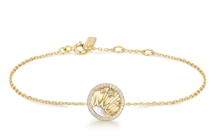 GOLD SHINY SUN STARS BRACELET