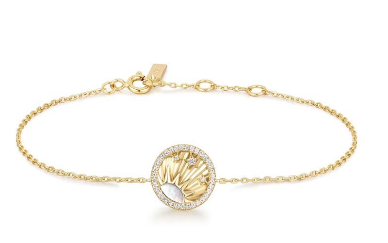GOLD SHINY SUN STARS BRACELET