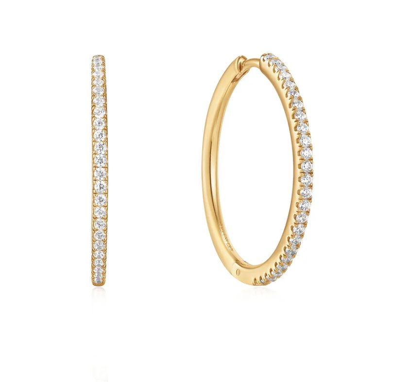GLAM HOOP EARRINGS Gold