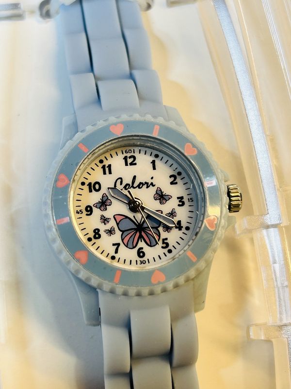 Kinderhorloge Blue butterfly