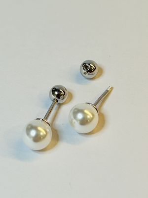 Parel 6,5 mm met schroefsluiting