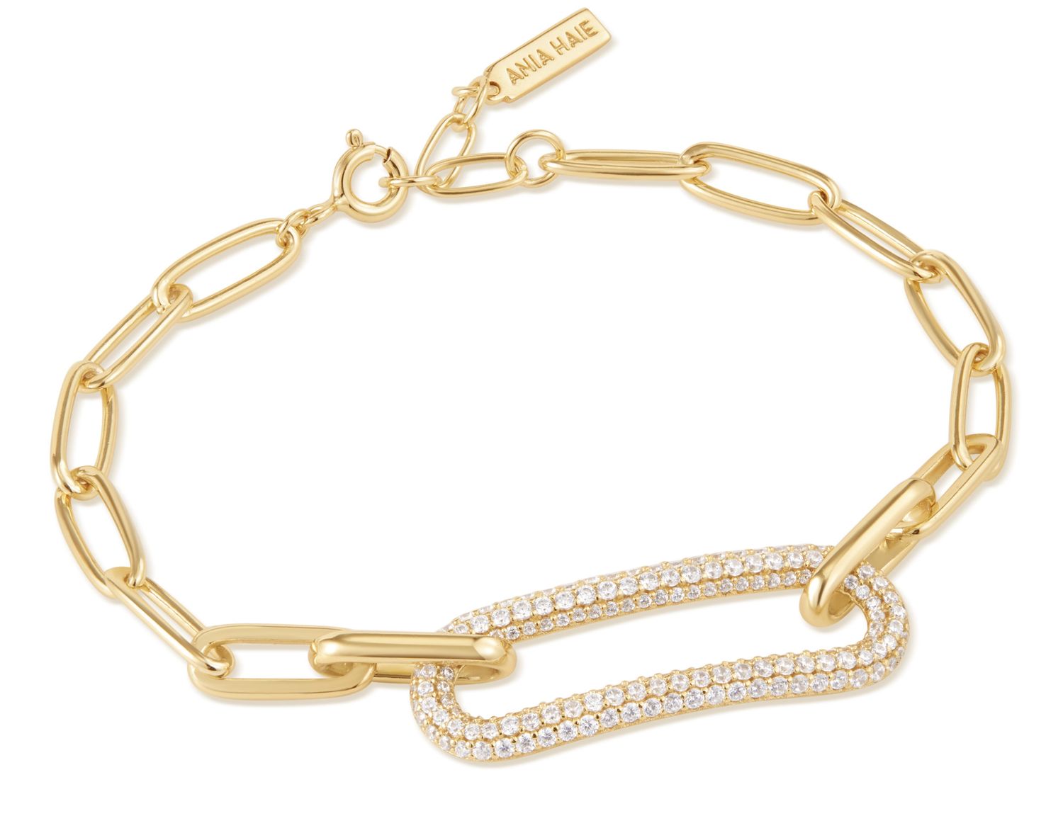 GOLD PAVÉ LINK BRACELET