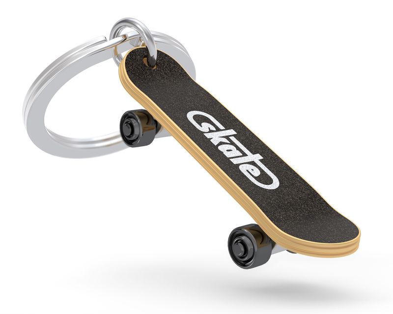 3D Sleutelhanger Skateboard