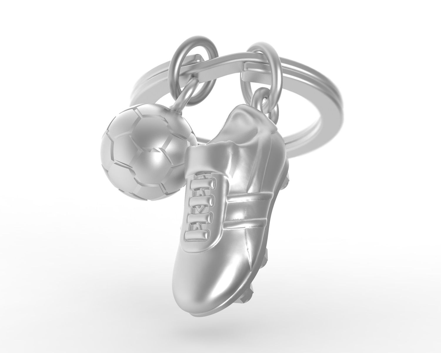 3D Sleutelhanger Voetbalschoen en bal