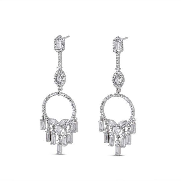 Oorbel Cirkel met zirkonia Lucia 0332