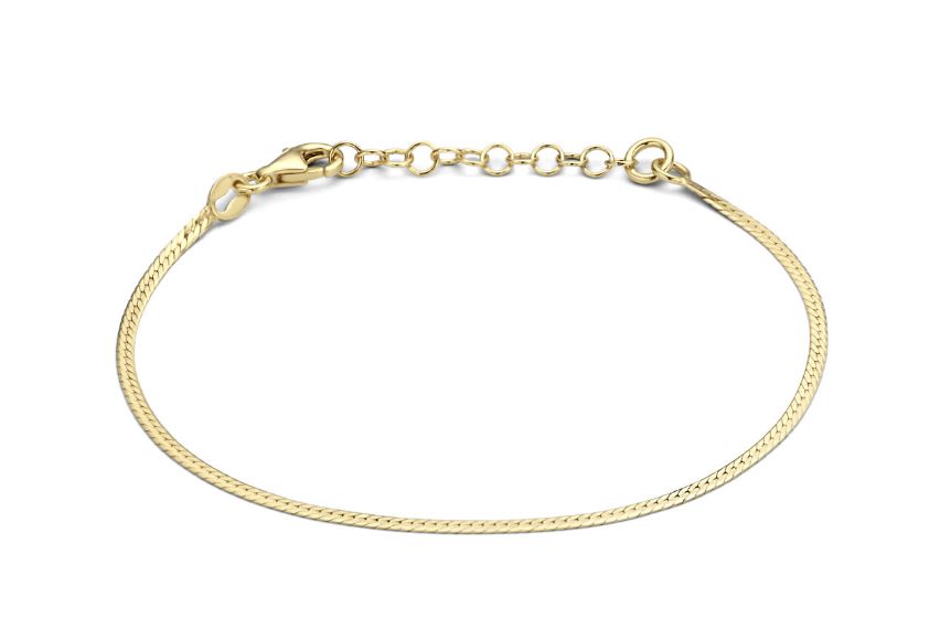 Armband plat 1,7 mm 16 + 3 cm