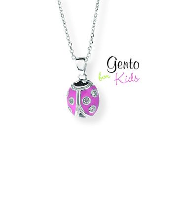 Kinderketting roze lieveheersbeestje