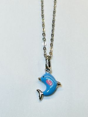 Kinderketting dolfijn zilver