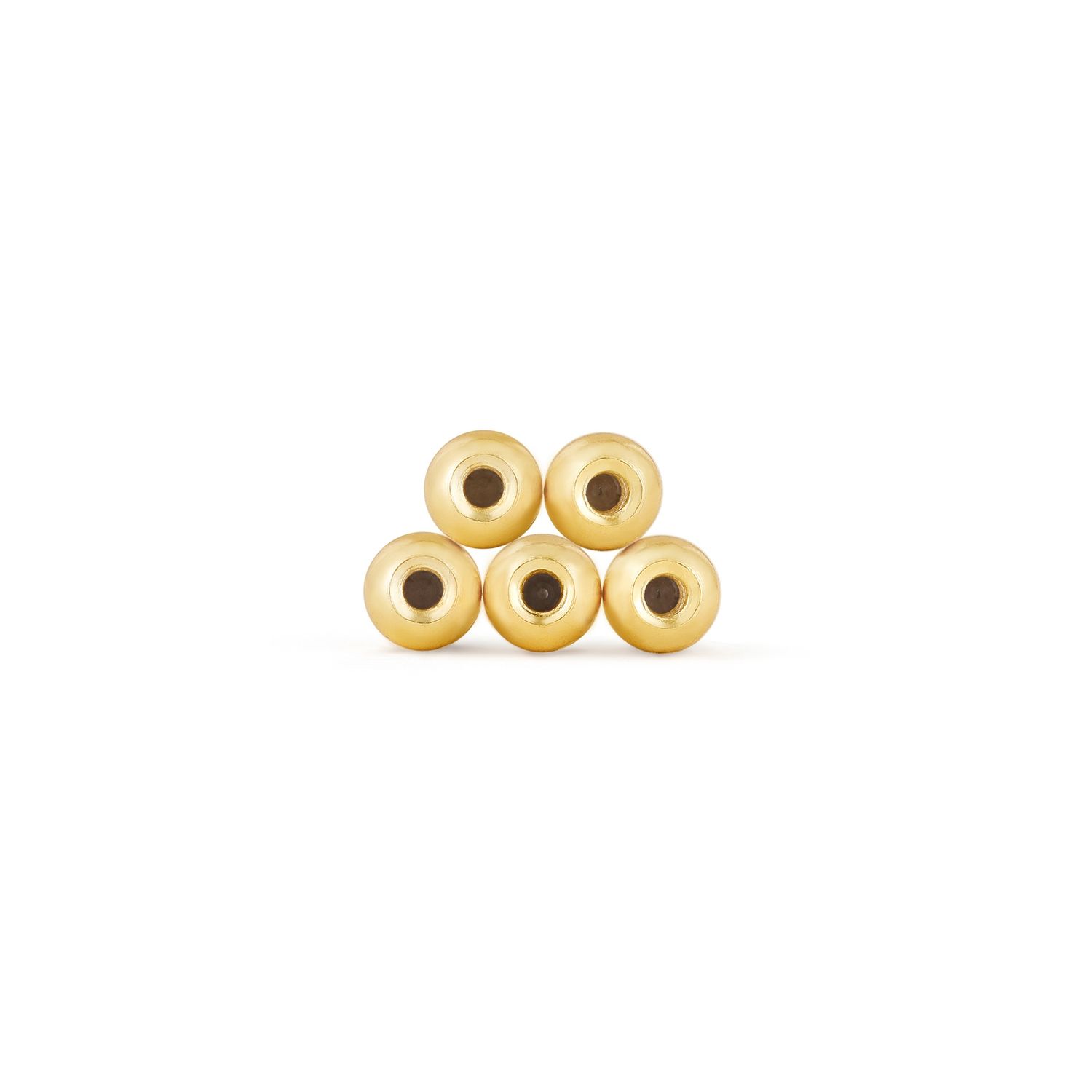 GOLD REPLACEMENT EAR BARBELL BALL X 5