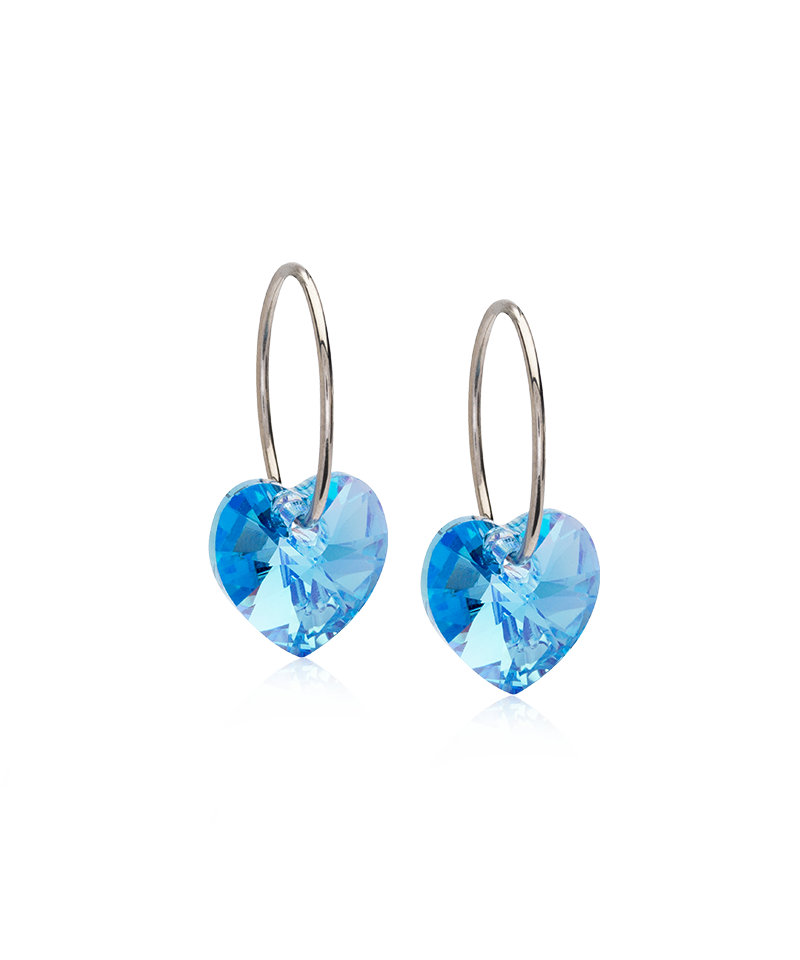 NT Heart 10 mm, Aquamarine