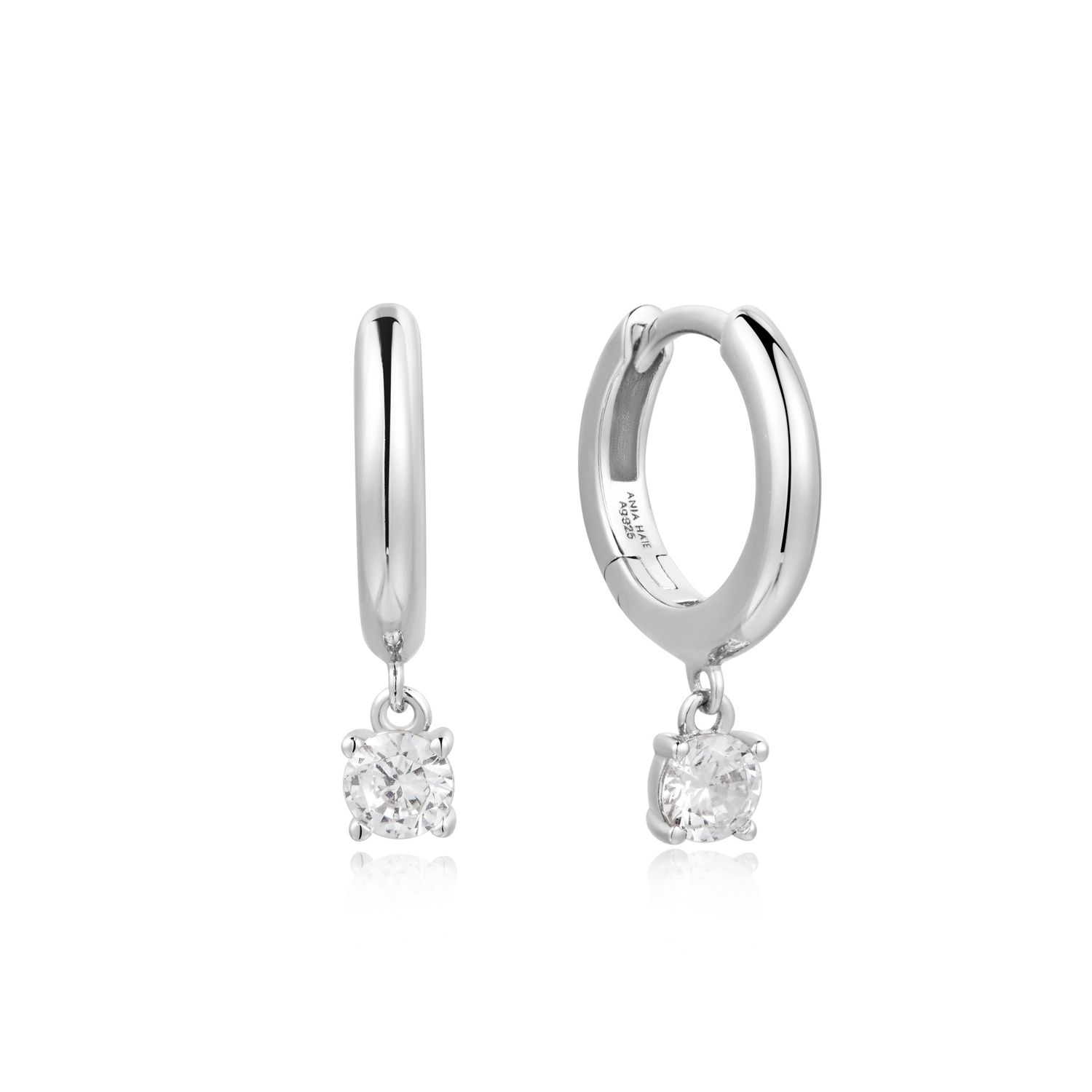 SILVER DROP SOLITAIRE HUGGIES