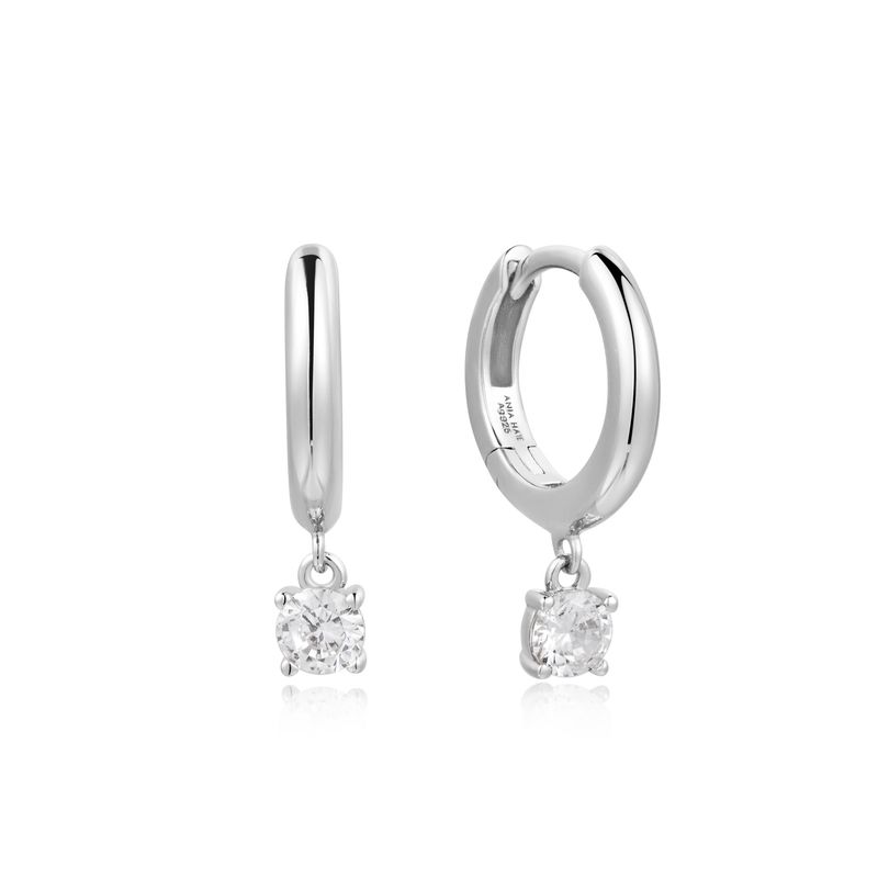 SILVER DROP SOLITAIRE HUGGIES