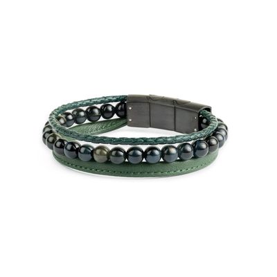 Herenarmband Triple Green M-L