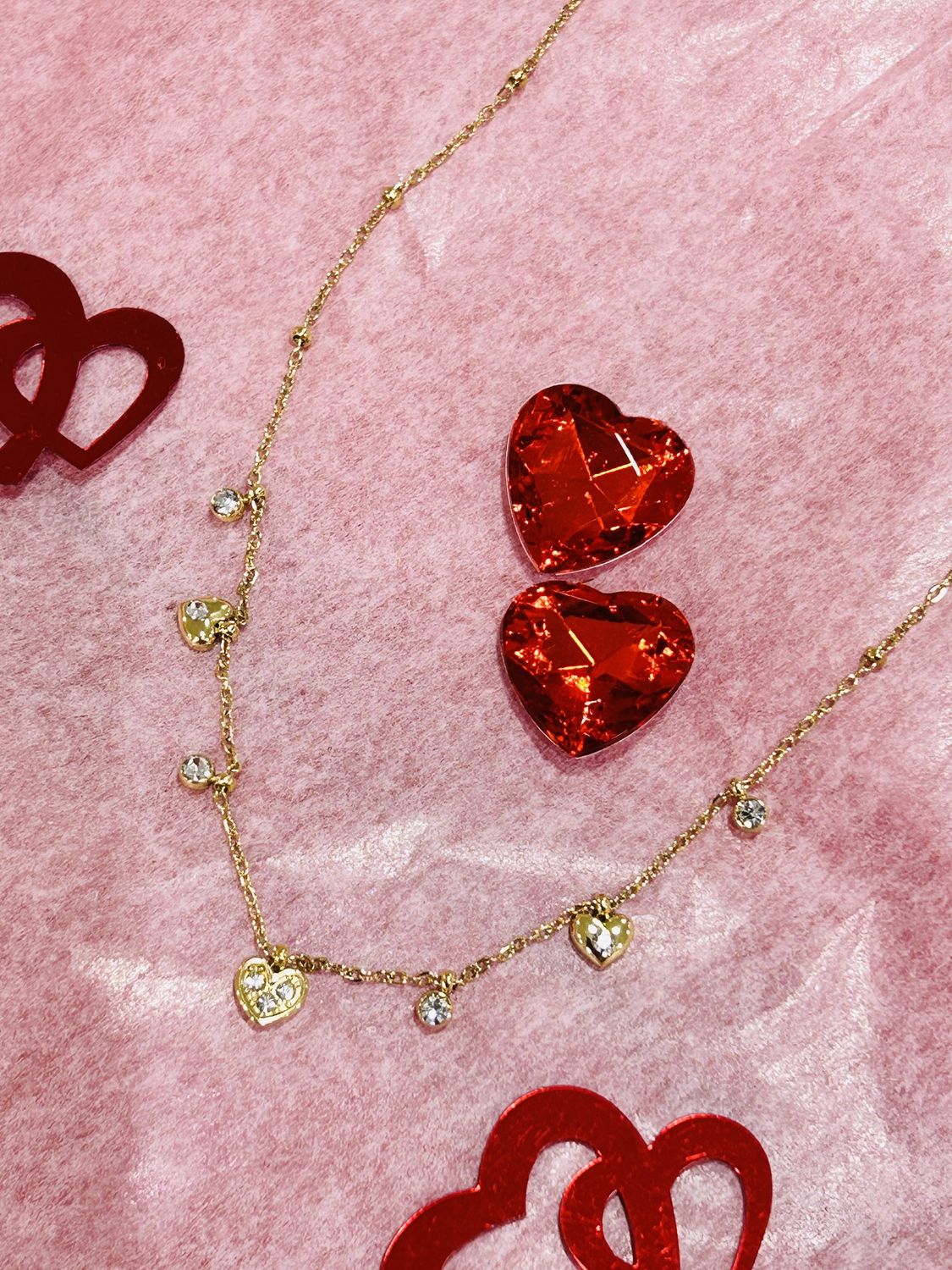 DottiLove Valentijnketting met hartjes