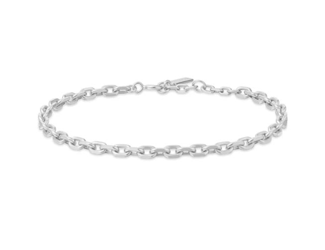 SILVER MEDIUM CHAIN BRACELET