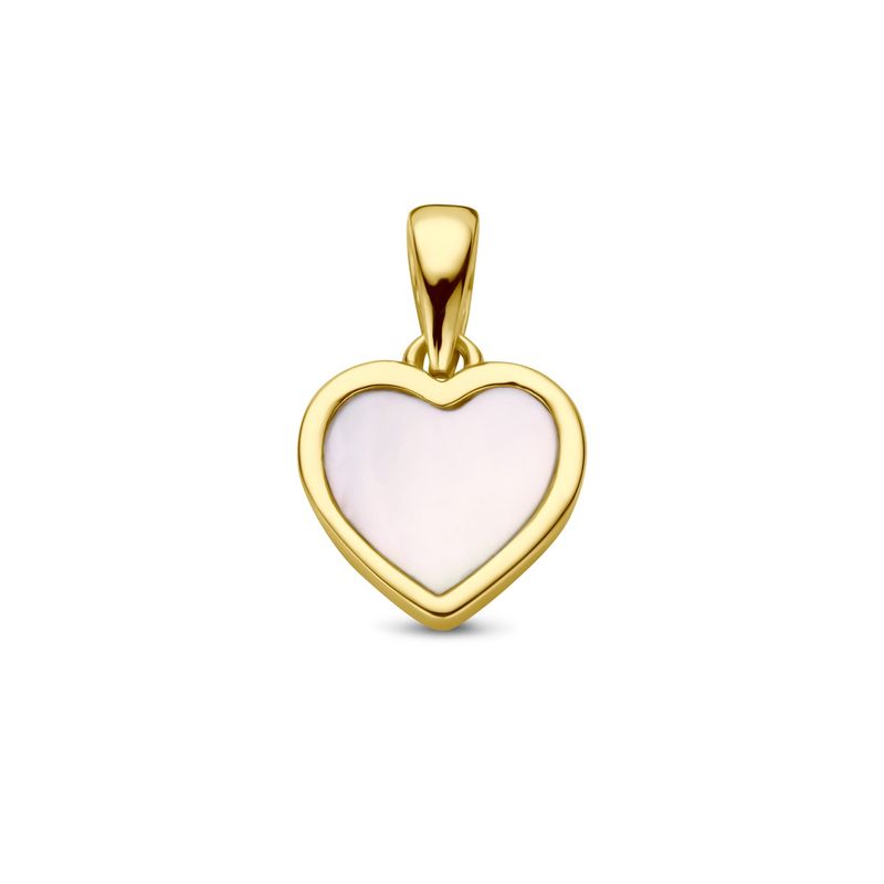 Hanger parelmoer hart