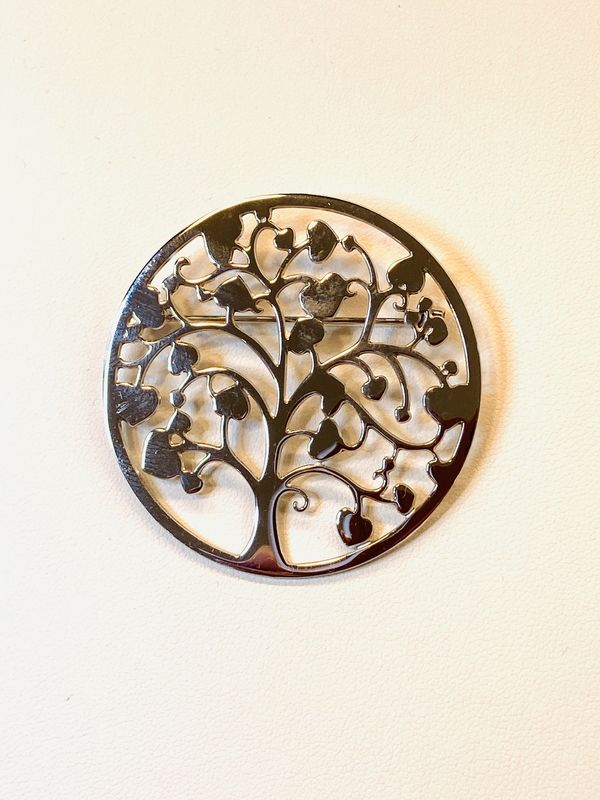 Broche metaal levensboom