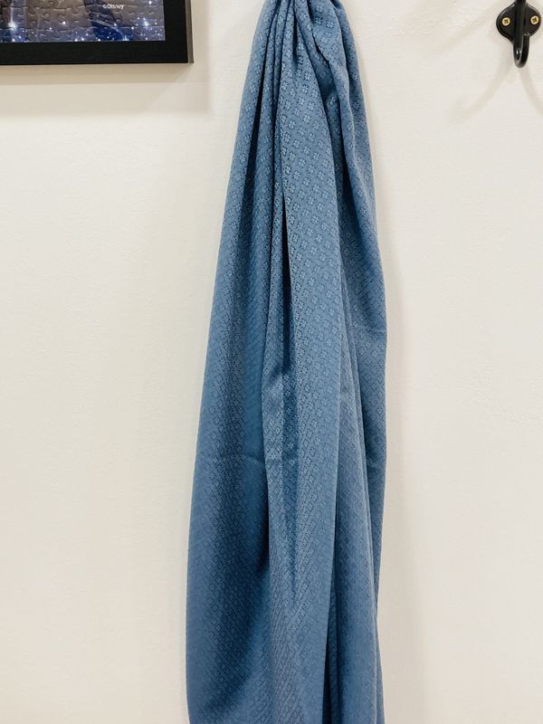 Herensjaal Blue Denim Print