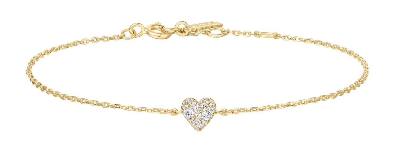 GOLD SWEETHEART PAVE BRACELET