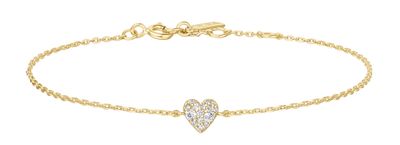 GOLD SWEETHEART PAVE BRACELET