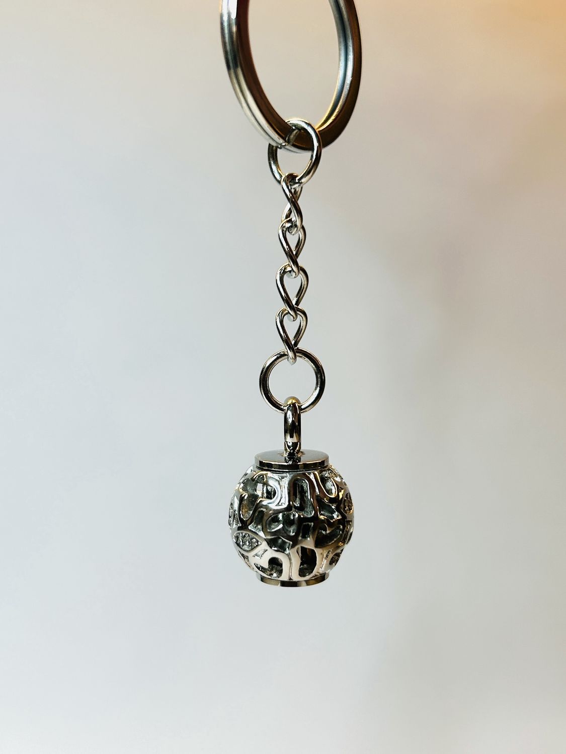 Asjuweel Sleutelhanger fantasiebal RVS